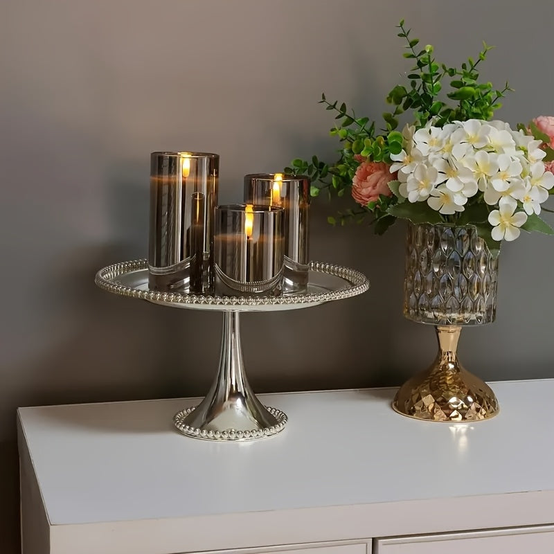 3pcs Flameless LED Candles Battery-Powered with Remote, Realistic Flickering Flame ABS Suitable for Home, Wedding, Christmas, Halloween Decorations - Flameless Cylindrical Candles for Use, Remote Operation, No Smoke