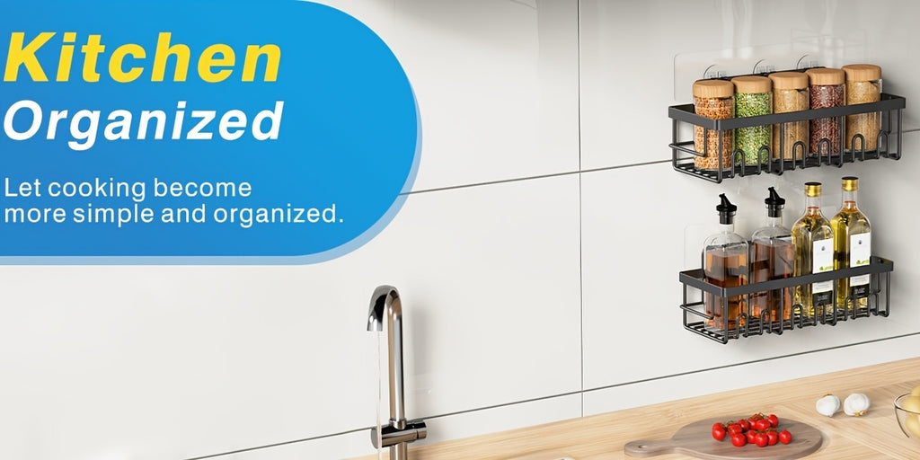 Shower Caddy Organizer, 5-Pack Adhesive Rustproof Stainless Steel Shower Shelves with Soap Holder, No Drilling Shower Storage Rack for Family Renters Bathroom, Random Colors to Choose, Shower Caddies