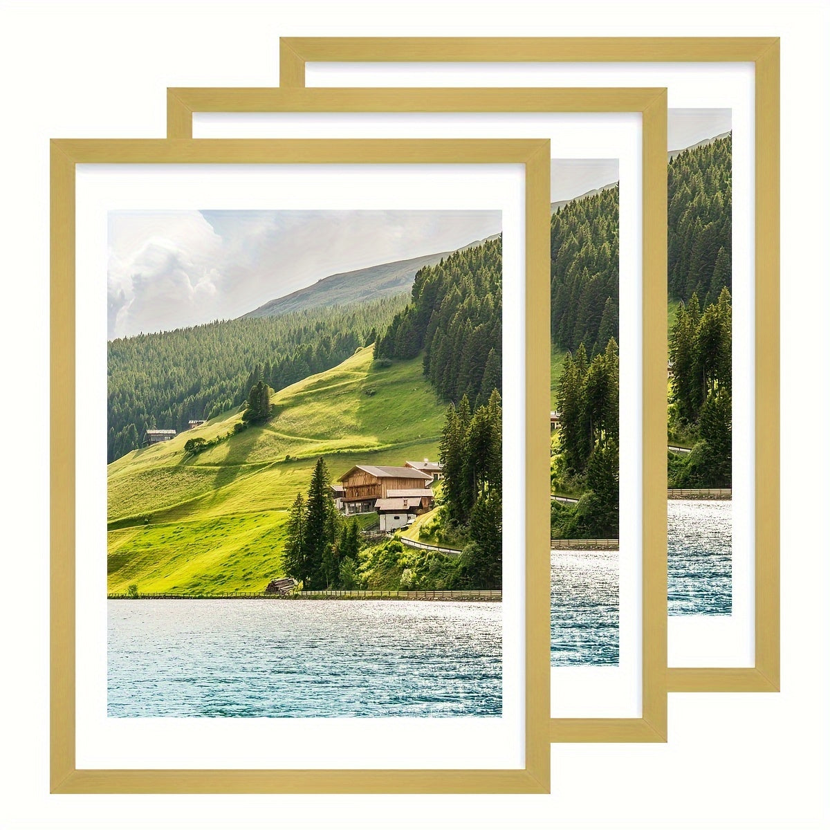 3pcs/Set of 12X16In Decorative Photo Frames in Various Colors, Suitable for Hanging in The Hallway Or on The Wall of The Living Room, Or As Gifts for Friends And Family, Photo Frames for Wall