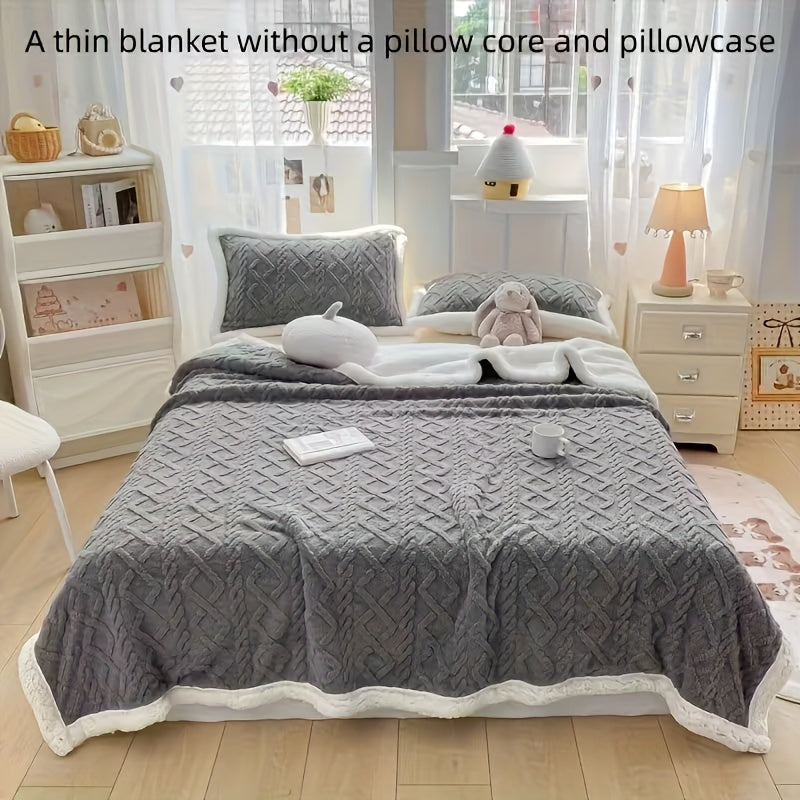 Double-Sided Taffeta Blanket Perfect for All Seasons, Soft Against The Skin And Gentle on The Skin, Ideal As A Sleep Blanket Or for Use with Air Conditioning. Machine Washable, It Makes The Perfect Gift for Holidays Or Home Decor. Colors Are Random