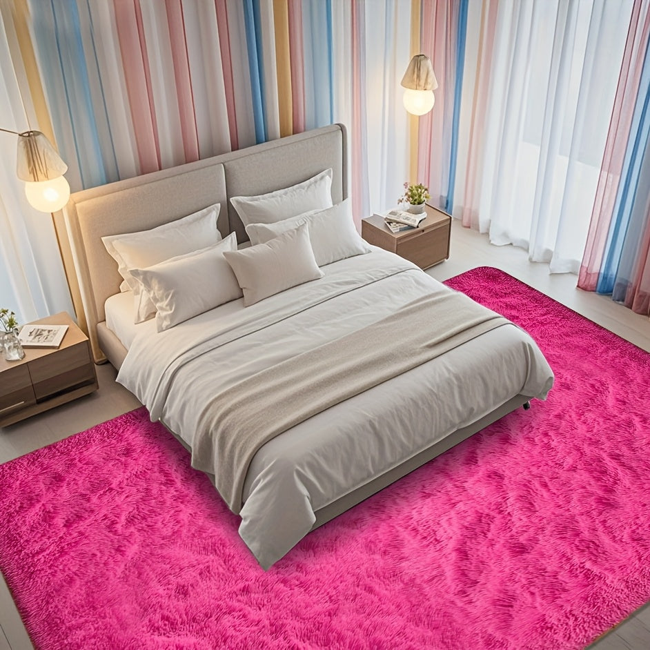 1pc Of Ultra Soft And Thick Fluffy Living Room Carpet, Non Slip, Soft, Comfortable, Fashionable, High-end, Available In Various Sizes And Colors. The Carpet Can Be Used for Bedroom, Dining Room, Living Room, And Office Decoration, Home Decoration