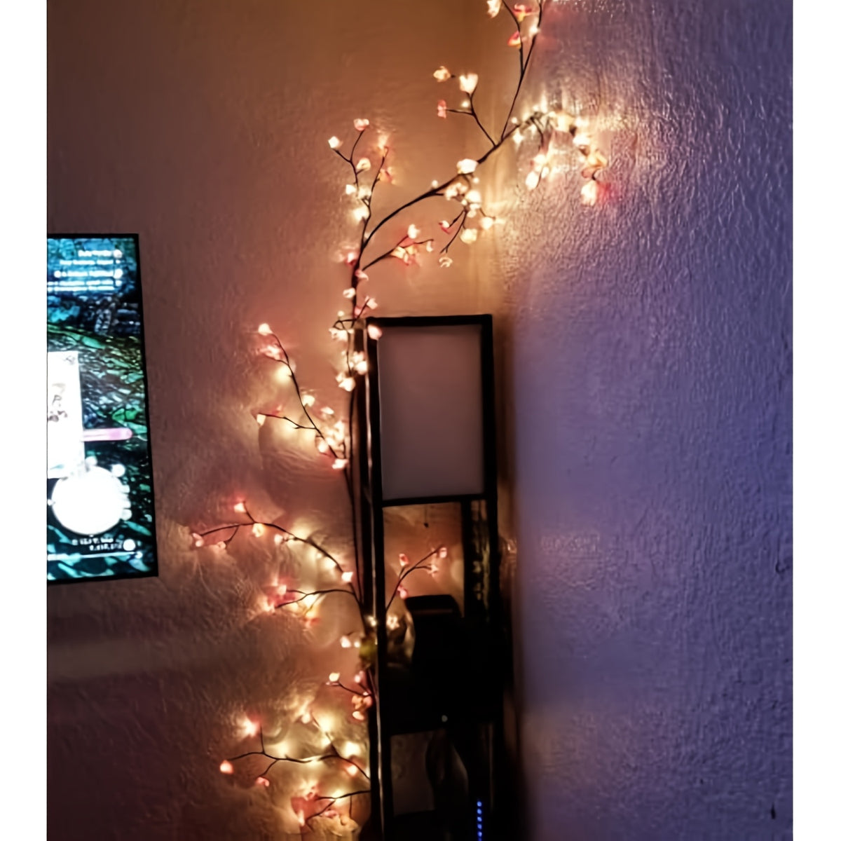96 LED Brown Vine Fairy Lights - 6ft Flexible Bendable Artificial Willow Branches with 8 Modes, USB Powered Remote Control for Indoor Home Decor, Weddings, Christmas, Valentine's, Thanksgiving & Holiday Party Decorations, Remote Controlled Fairy Lights, W