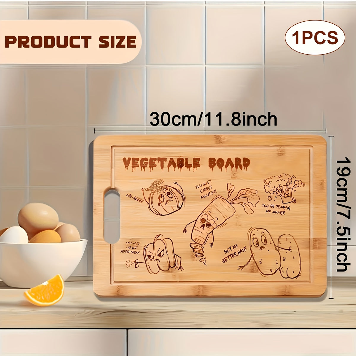 1/7pcs Bamboo Cutting Boards for Kitchen, Cheese Platter for Meat, Cheese, Bread, Vegetables, Fruits Perfect Kitchen Gadget for Home, Dormitory, Gifts for Family And Friends