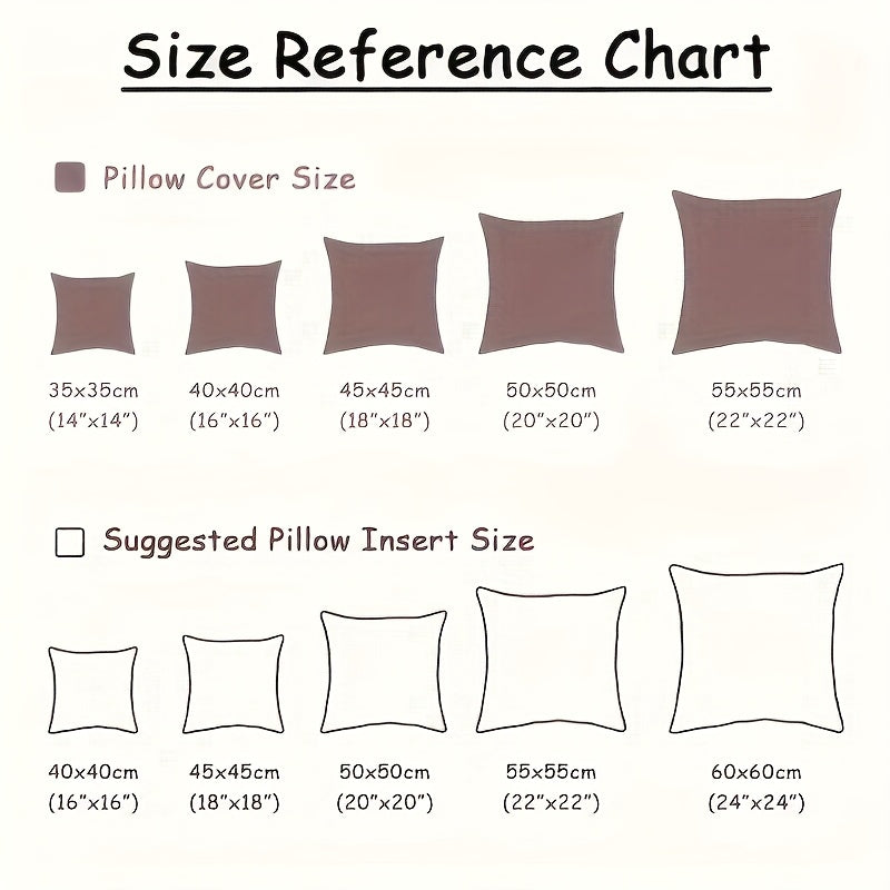 Decorative Pillow Inserts Set of 4, Soft Square Cushion Fillers in 14, 16, 18, 20 and 22 Inch Size Options for Sofa, Bedroom and Dorm Room Styling