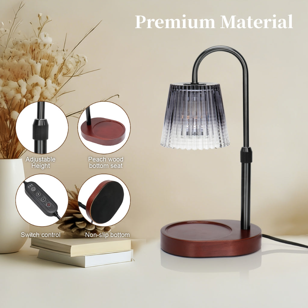 Dimmable Candle Warmer Lamp with Timer, Ideal Birthday Presents for Moms And Women, Perfect Housewarming Gifts for New Home Decor, Wax Melt Warmer for Jar Candles (Bulb Not Included)