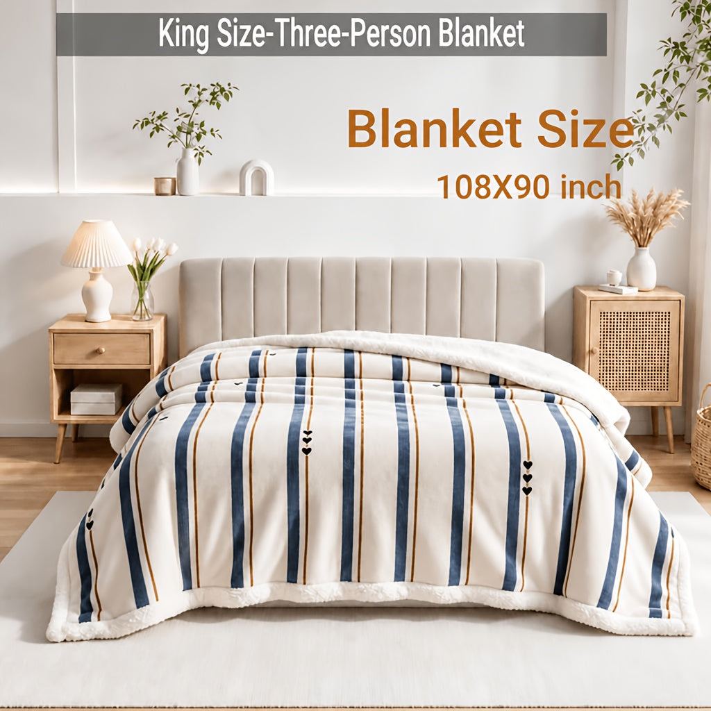 Heavyweight Bed Blanket, High Quality Luxury Fall Blankets, Machine Washable King Size Blanket, Gravity Blanket For Sofa Cover, Blanket For Sofa, Dormitory And Bedroom Cozy Bedding, Fall Room And Bedroom Decor, Halloween Gifts