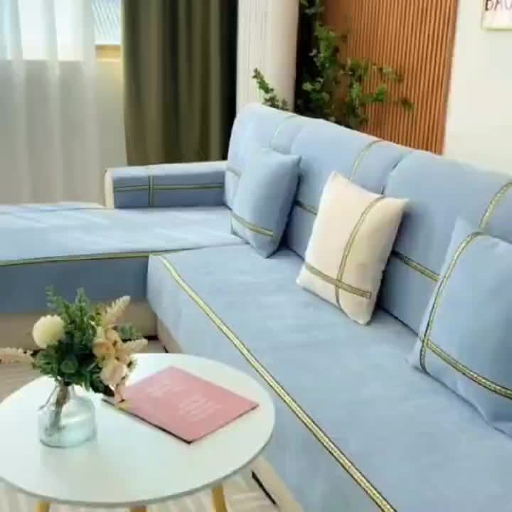 1pc of Elegant Sofa Cover, a Pet-Friendly Slipcover, Suitable for All Seasons, Made of Chenille, Designed to Protect Your Furniture in The Bedroom, Office, Or Living Room. (Pillowcases, Backrest, And Armrest Covers Are Sold Separately.)