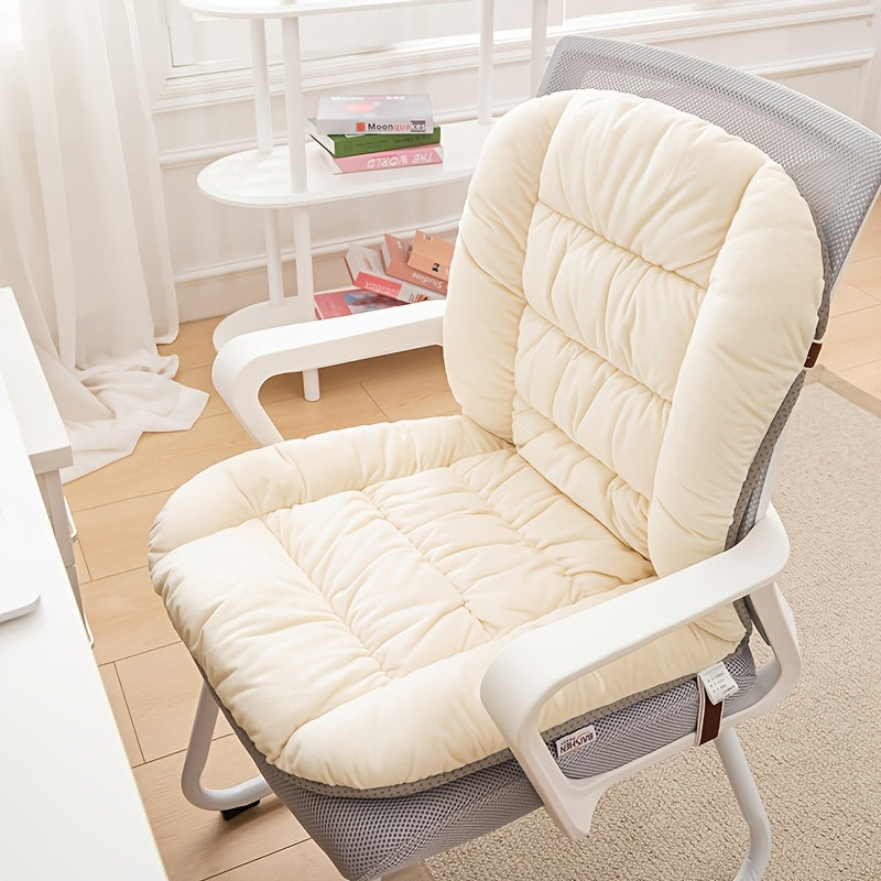 1pc, Thick And Comfortable Cushion, Office Chair Cushion, Lumbar Support And Backrest Cushion for Prolonged Sitting, Multiple Colors Available. Suitable for Daily Use In Offices, Homes, And Living Rooms, A Must-have for Home Decoration