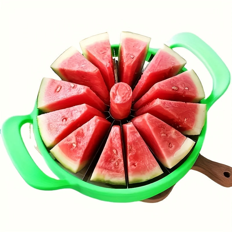 1pc Watermelon Slicer, Creative Watermelon Cutter, Stainless Steel Watermelon Divider, Reusable Watermelon Slicer, Fruit Divider - Kitchen Creative Gadgets, Kitchen Supplies, Kitchen Supplies Accessories