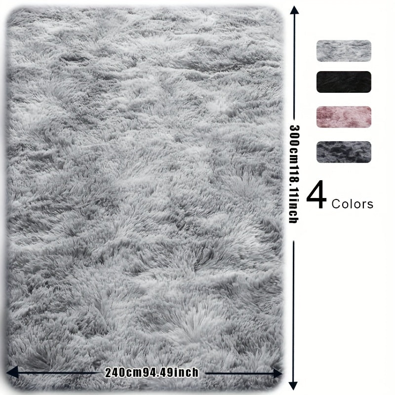 1pc Of Super Soft And Thickened Fluffy Living Room Rug, Soft Plush Rug, Bedroom Interior Rug, Fluffy Faux Fur Rug, For Living Room 8*10ft/96*120inch