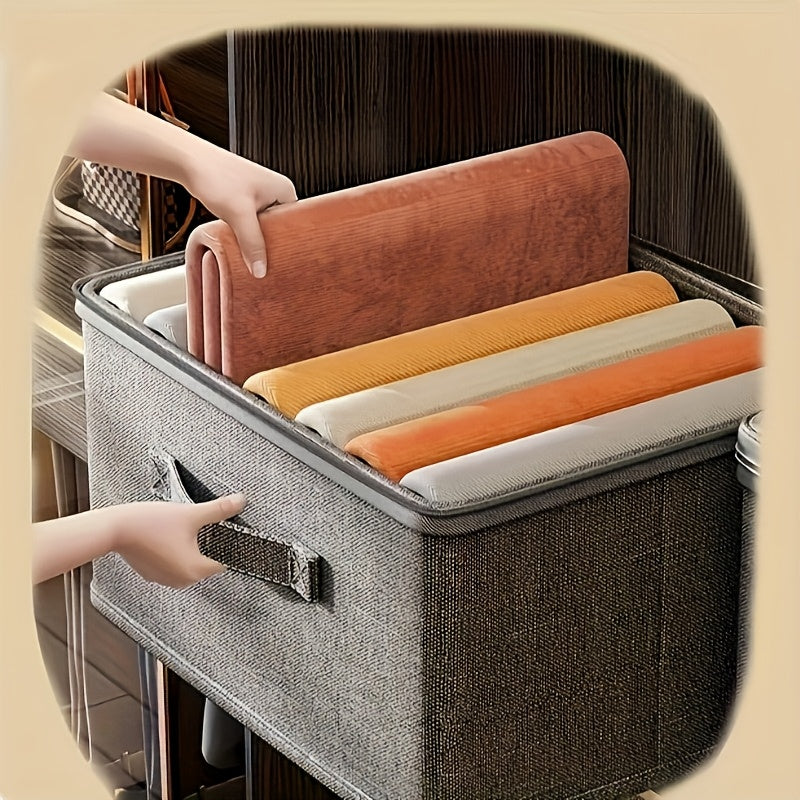 4-Pack, Extra Large Clothes and Quilt Storage Boxes, Foldable Waterproof Storage Bags for Organizing Clothes and Quilts, Suitable for Wardrobes, Bedrooms, Kitchens, Books, Multi-Functional Storage Organizer Boxes