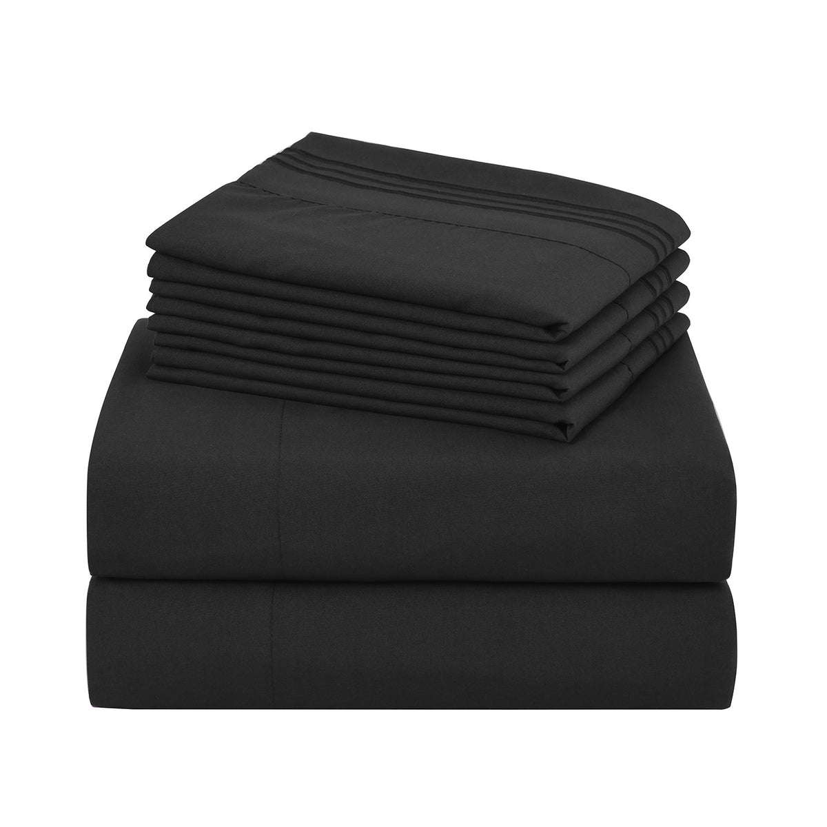 100 GSM Microfiber Sheet Set with Pillowcases, Soft Breathable Solid Color Bedding, Machine Washable Twin Full Queen King Bedroom Essentials