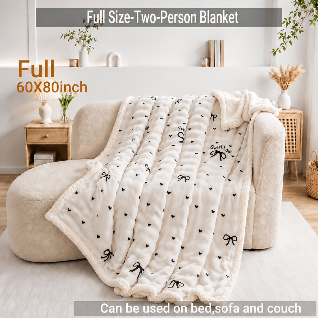 Heavyweight Bed Blanket, High Quality Luxury Fall Blankets, Machine Washable King Size Blanket, Gravity Blanket For Sofa Cover, Blanket For Sofa, Dormitory And Bedroom Cozy Bedding, Fall Room And Bedroom Decor, Halloween Gifts