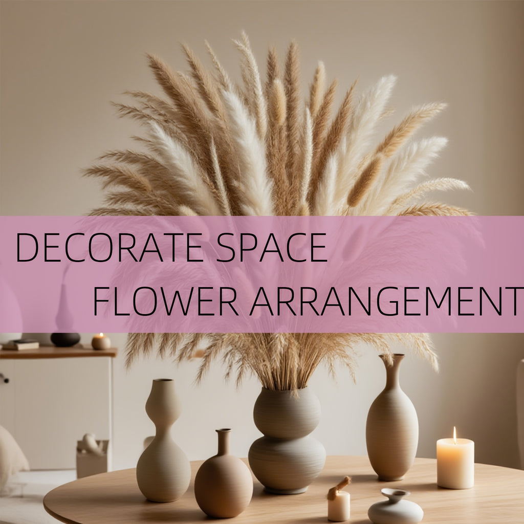 125/250pcs [Bohemian Flair] Pampas Grass Bouquet | Bunny Tails & Dried Flower Decor for Home & Weddings