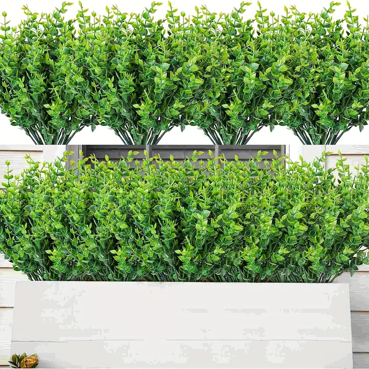 Set of 20 Artificial Ferns Suitable for Outdoor Use, These Faux Boston Ferns Are Made from Uv-Resistant Plastic, Perfect for Enhancing The Decor of Homes, Offices, Gardens, Patios, And Yards