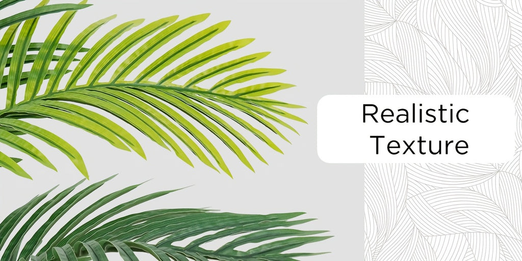 4/5/6ft Artificial Palm Tree, Tall Faux Palm with Bare Stem/Black/White Planter Options, UV-Resistant Realistic Dense Leaves, Tropical Floor Plant Zero Maintenance Easy Assembly Fake Tree for Living Room, Front Porch, Patio, Office & Commercial Decor