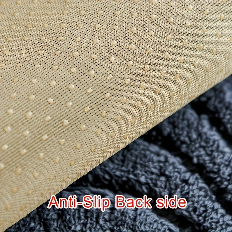Modern Luxury Faux Non-Slip Sofa Pad, Bohemian Plush Slipcover, Non-slip, All Season, Easy Care, Machine Washable, Pet Friendly, Soft And Comfortable - Perfect for Living Rooms, Bedrooms, Office Home Decor