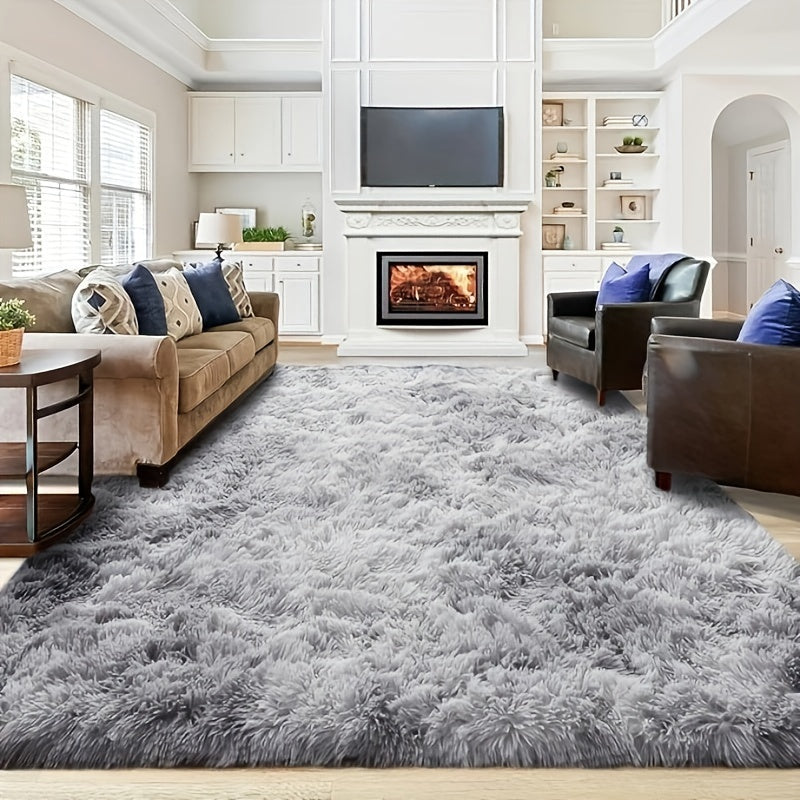 Extra Large Shaggy Rug Suitable for Living Room & Bedroom - Soft with PVC Backing, Machine Washable Anti-Slip Floor Mat, Modern Fluffy Floor Suitable for Christmas, for Decor, Use, Large Rectangular