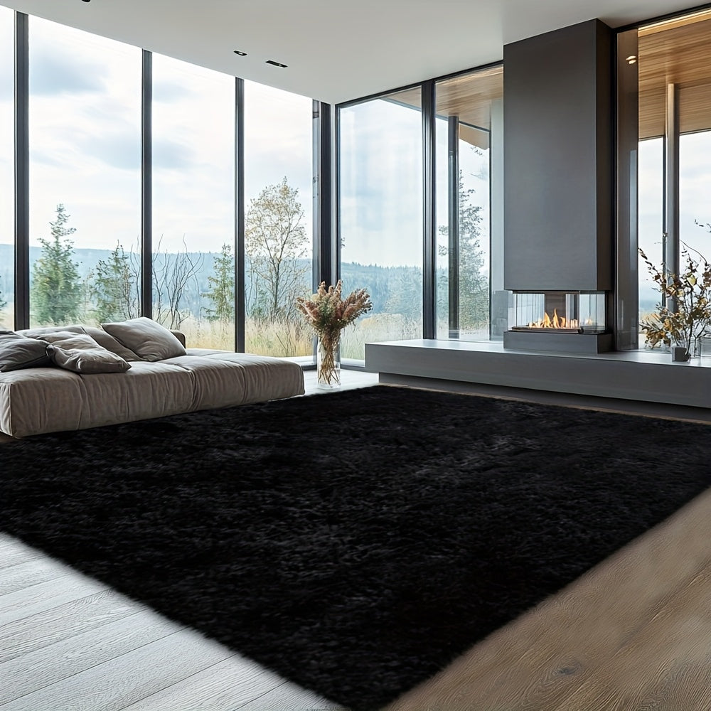 Rugs for Living Room, Super Soft Fluffy Shaggy Area Rugs for Bedroom, Cozy Floor Mats, Plush Indoor Carpet for Kitchen, Faux Rug for Room, Home Decor, Housewarming Gift, Door Mat