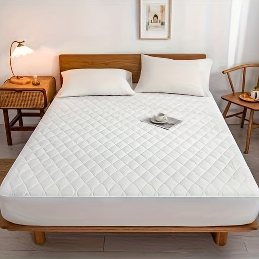 Fitted Sheet Mattress Protector- 100% Polyester, Full Coverage Bedding Cover with Secure Fit, Machine Washable, for Bedroom, Guest Room, with Deep Pocket, Fitted Bed Sheet