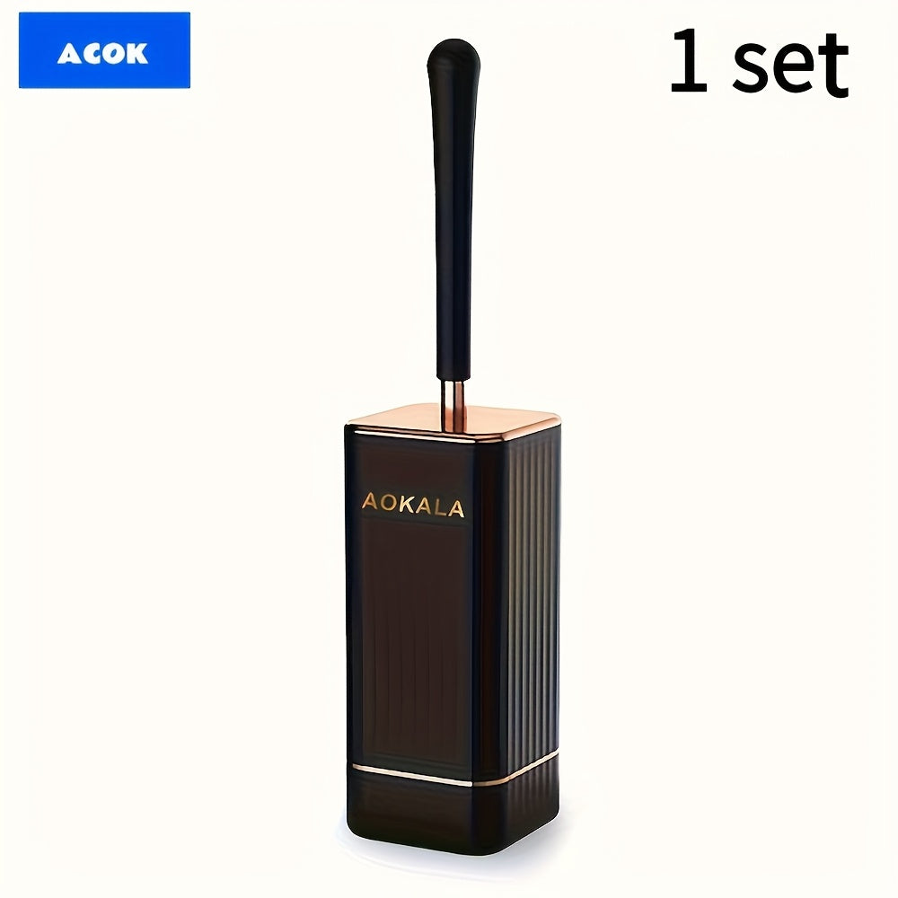 1 Set Of Ergonomic Toilet Brush Set, Odor-resistant, Easy to Clean And Store, Ideal for Bathroom Essentials, Christmas Essentials