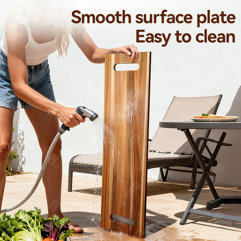 36X12 Inch Extra Large Acacia Wood Charcuterie Board & Cutting Board with Handles, 3Ft Rectangular Cheese Serving Platter for Meat Appetizers, Oversized Grazing Board Food Display Tray for Party Entertaining Housewarming Mother'S Day Gifts BBQ