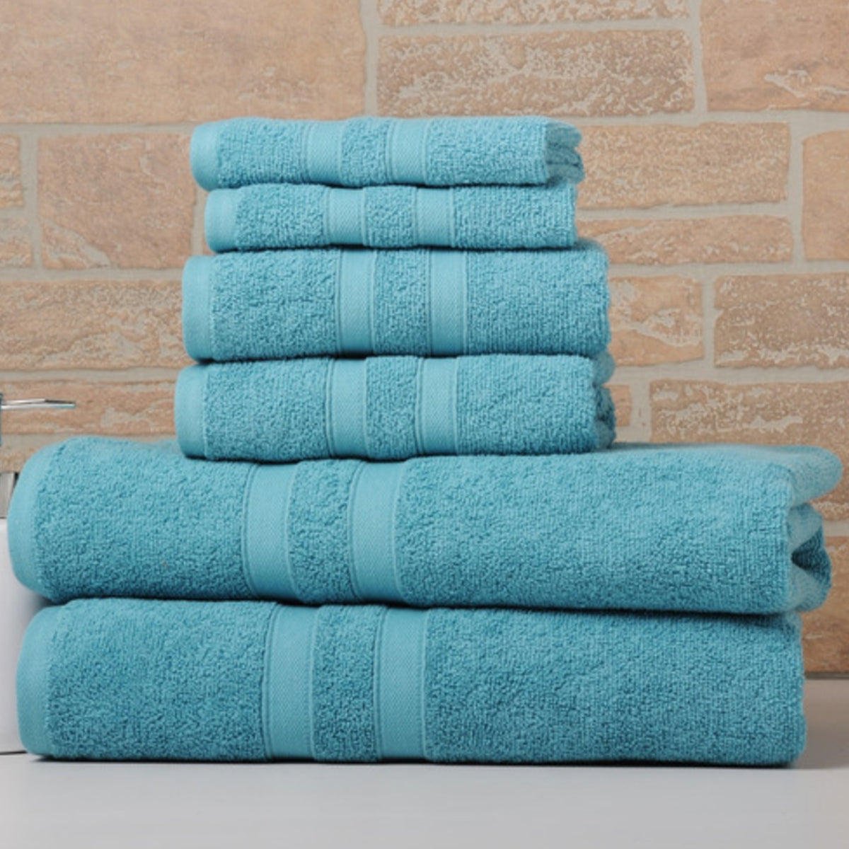 6 Piece Egyptian Cotton Towel Set . The set is made of 100 Egyptian cotton known for its softness, absorbency, and durability. These towels make an ideal complement to any bathroom whether you use it to pamper yourself or reserve it for special guests. Th