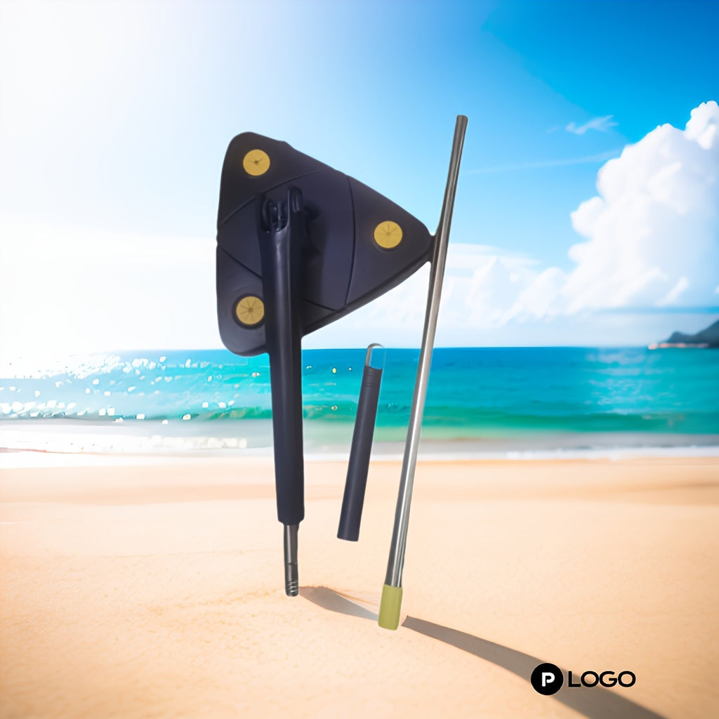 360° Rotating Mop - Hands-Free Wet/Dry Floor Cleaner with Long Handle, Multi-Surface Cleaning for Home, No Battery Required