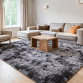 High-Pile Area Rug, 1.6-Inch Soft Fluffy Machine Washable Polyester Carpet with Non-Slip Backing in Five Colors for Living Room and Bedroom Decor