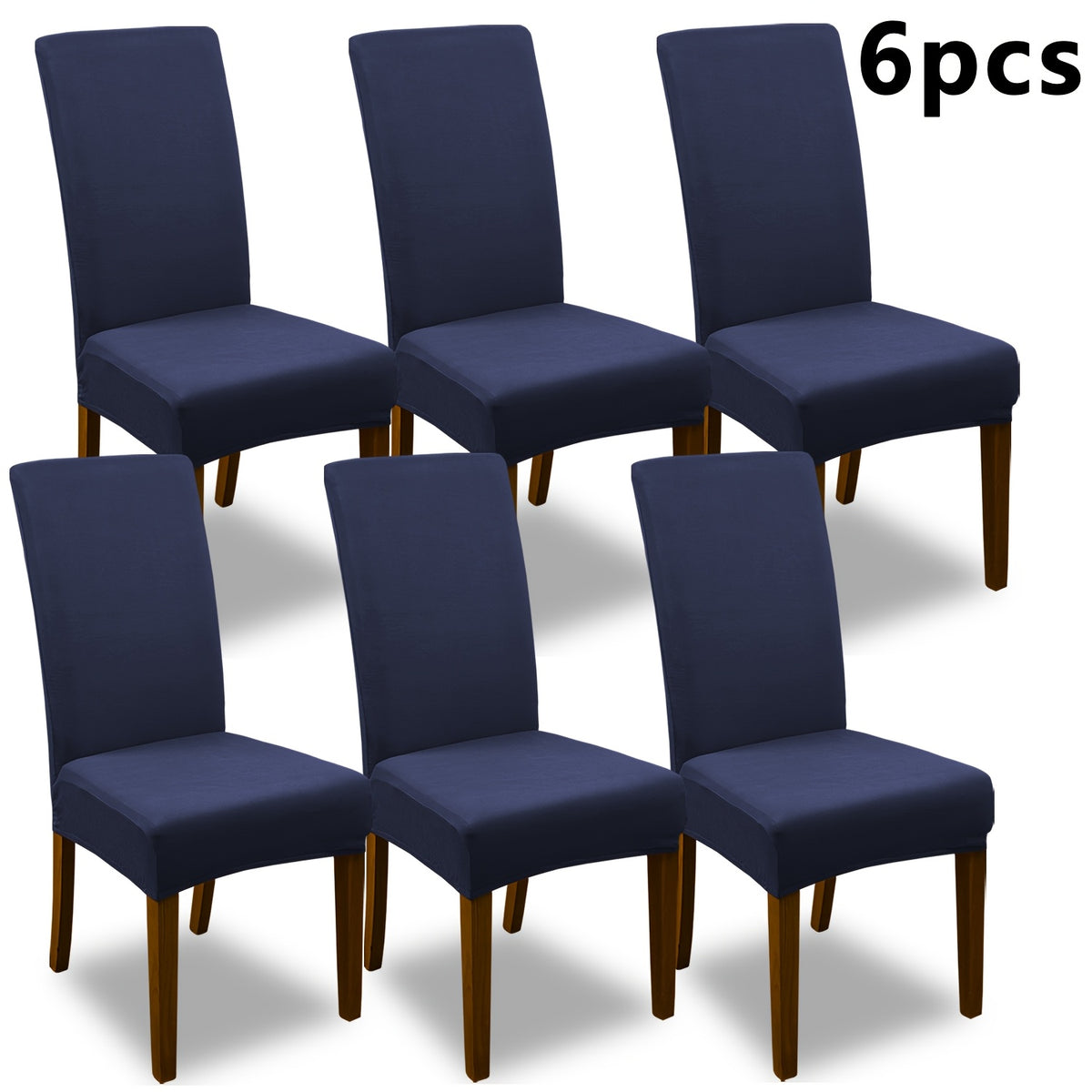 4pcs Set/6pcs Set Milk Elastic Home Kitchen Dining Chair Slipcover, Chair Cover, Furniture Protector For Wedding Office Living Room, Easy To Install, Suitable For Any Dining Chair.Halloween Gift, Halloween Home Decorations