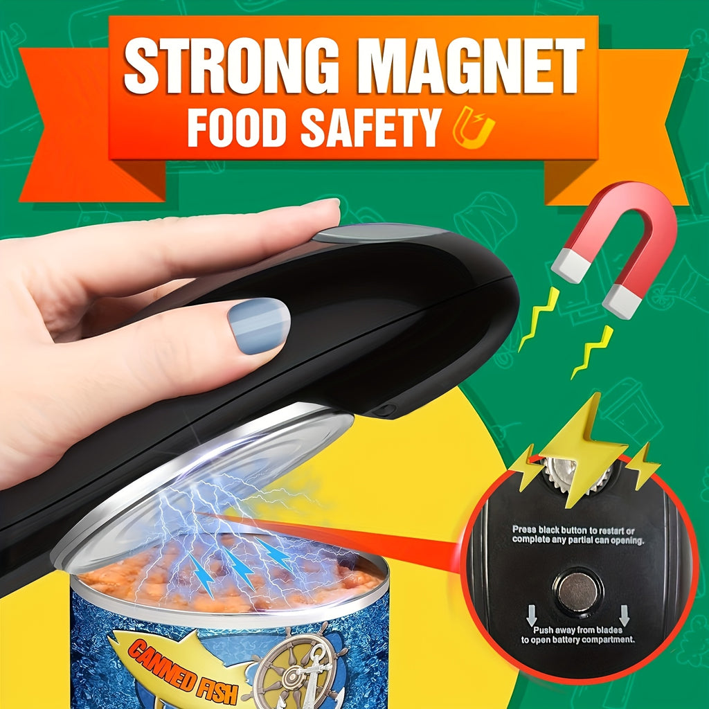 Automatic Electric Can Opener with a Single Touch, Designed for Seniors, Those with Arthritis, And Individuals with Limited Hand Mobility, Perfect for Use in The Kitchen Or While Camping, Making It an Excellent Easter Gift for Older Adults