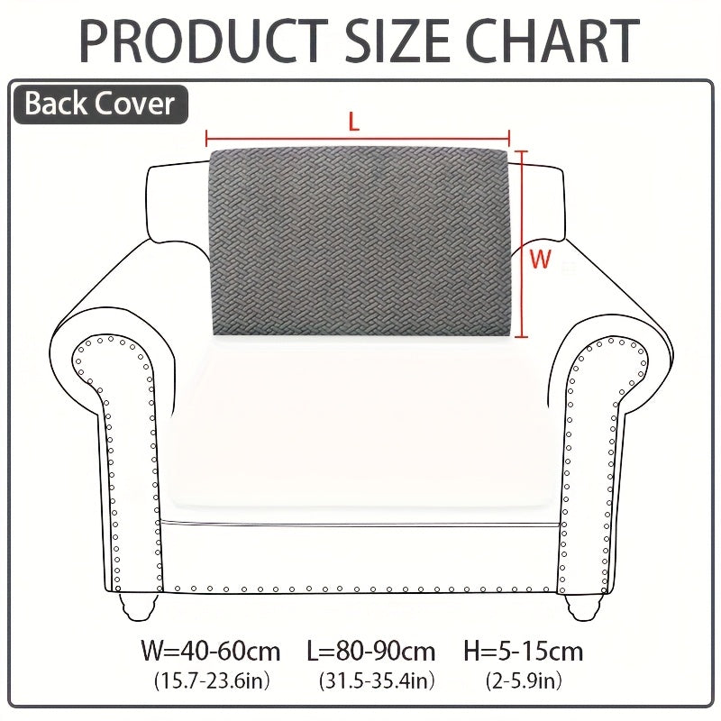 1pc of Wear-Resistant And Non-Slip Sofa Cover, Elastic Stretch L-Shaped Furniture Protector, Suitable for 3/2/1/4 Seat And Sectional Sofas, Made of Polyester Jacquard Fabric, Machine Washable, Ideal for Living Room, Bedroom