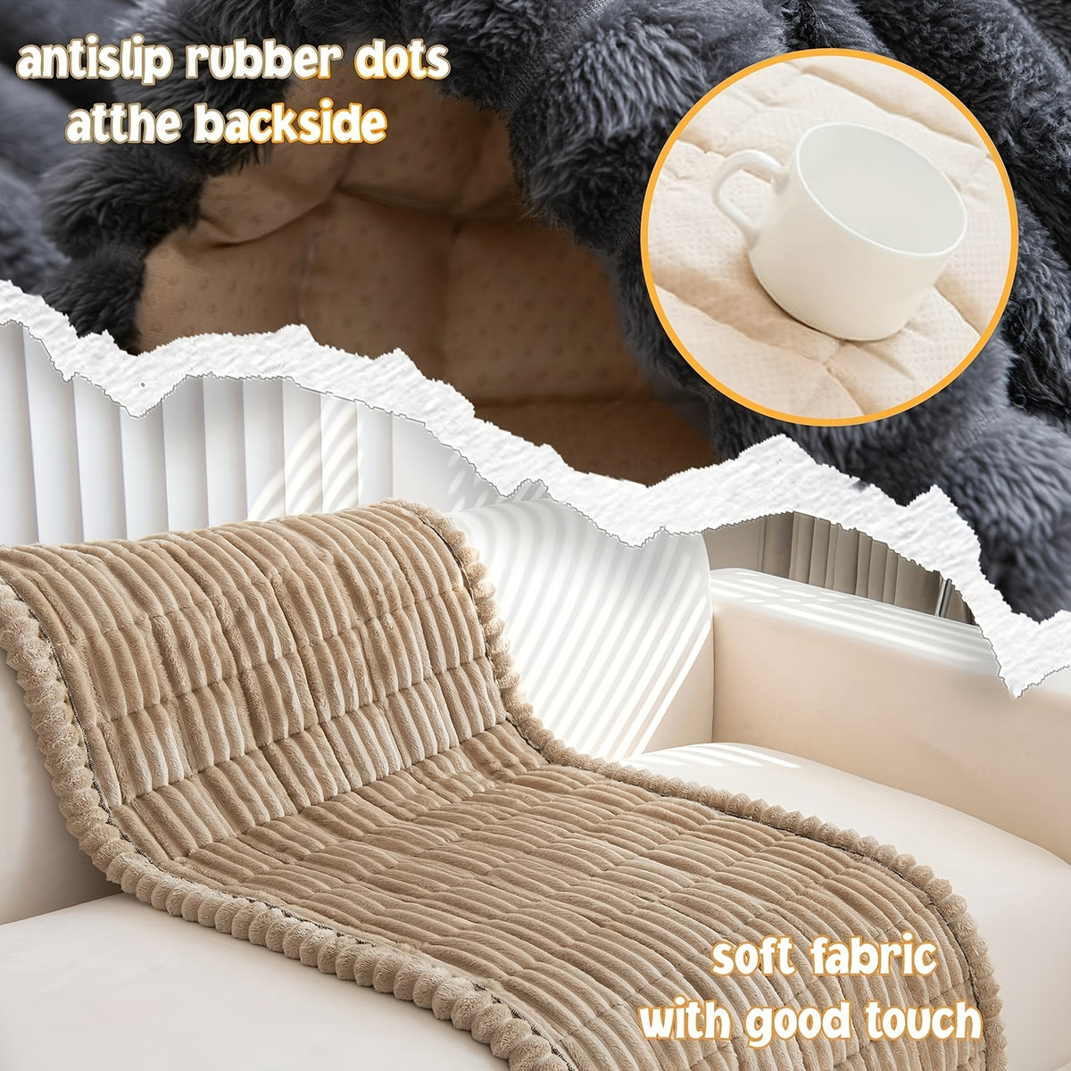 1pc Soft Quilted Thick Sofa Cushion, Bohemian Style Removable Machine Washable Sofa Protector, All Season Pet Friendly 1/2/3/4 Seater Split Sofa Cover, Suitable for Living Room Bedroom, Living Room Office Furniture Protective Covers