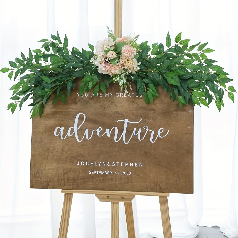 16/ 24/32pcs Italian Ruscus Greenery Stems, 27.6in Artificial Green Leaf Garland Vines Hanging Spray For Wedding Arch Bouquet Filler Table Centerpieces Home Decor