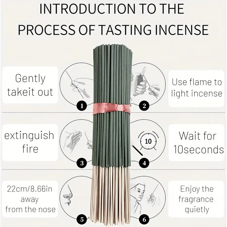 160 Long White Sage Sticks | 8.66 Inch Natural Fragrance | Meditation Yoga Meditation Fragrance | Long-Lasting Fresh Fragrance