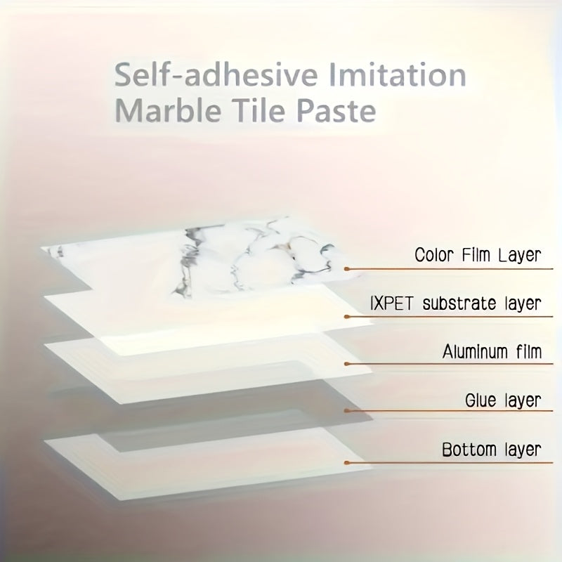 A Roll of Wall Stickers That Are Self-Adhesive And Feature a 3D Marble Design. These Peel-And-Stick Tile Decals Are Perfect for Concealing Unsightly Peeling Walls in Areas Like The Living Room, Kitchen Backsplash, Or Bathroom. They Are Made of Remov