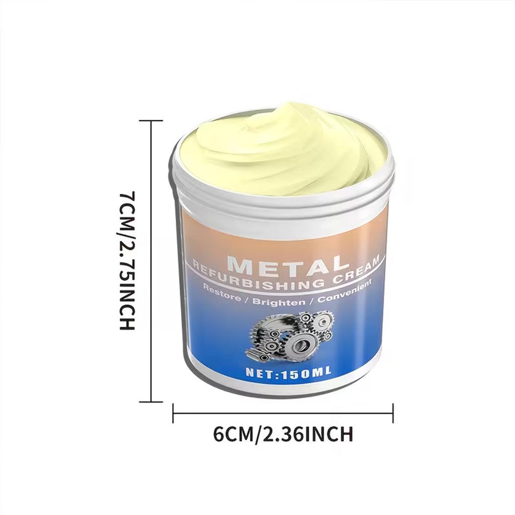 Professional-Grade Metal Polishing Compound- Multi-Purpose Metal Restoration Cream for Kitchen Appliances, Ovens, Range Hoods,, and Polishing Applications. Polishing Compound, Professional Formula, Smooth Surface Polishing