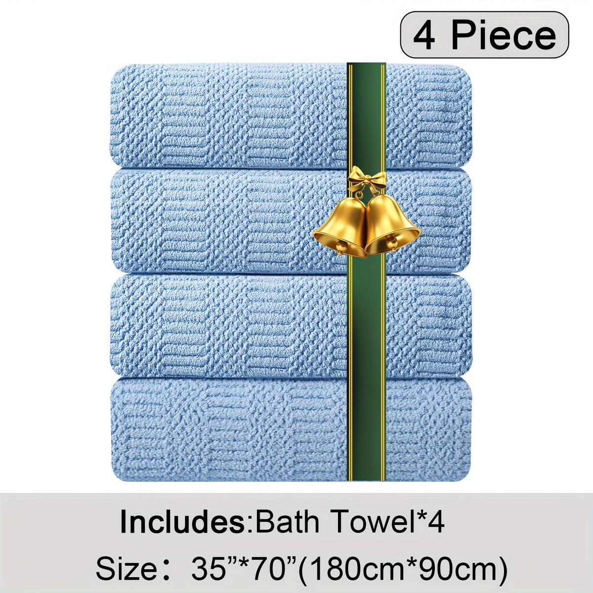 Oversized Bath Towels Set, Extra Large Towel Microfiber Soft XL Bath Sheet Super Absorbent Bathroom Towels Set Quick Dry Plus Size Shower Towels for Family Hotel, Wash Cloths