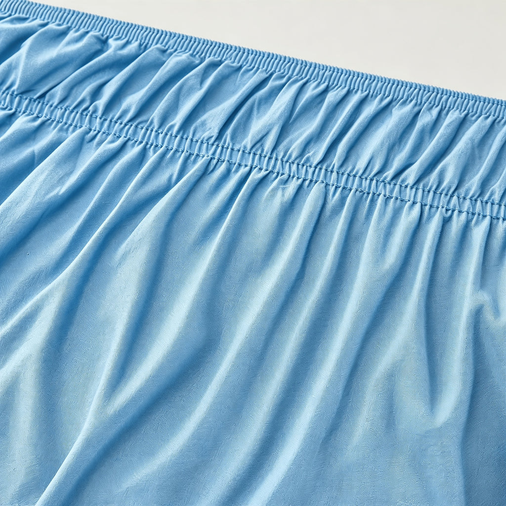 Leafy Sleep Elastic Bed Ruffle, Easy Wrap Around Ruffle, Microfiber Bed Skirt with Adjustable Elastic Belt 15 Inch Tailored Drop, Hotel Quality Bed Skirt, Fade Resistant, Easy Fit, Machine Washable