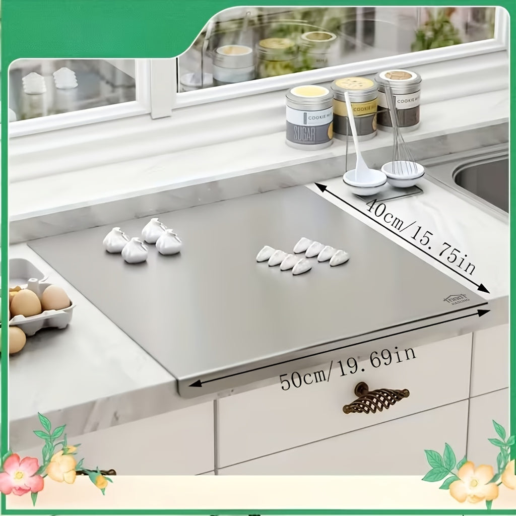 304 Stainless Steel Cutting Board Butcher Block Household Rolling Board Kitchen Supplies