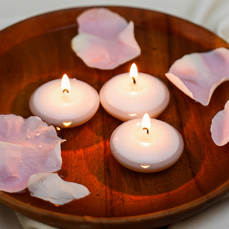 42 Instrument Style Floating Small Candles, Natural Plant Wax+pure Core, Smoke-free And Low Melting Point, Stable Burning, Suitable for Weddings, Meditation, Holiday Blessings, High-Quality Materials, Holiday Gifts
