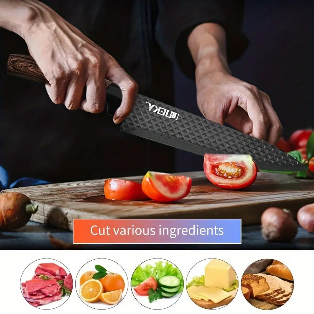 6pcs Kitchen Knife Combo Set, Vegetable Knife, Slicing Knife, Fruit Knife, Multi-purpose Scissors and Melon Planer, Healthy Kitchen Knife Set Home Cooking