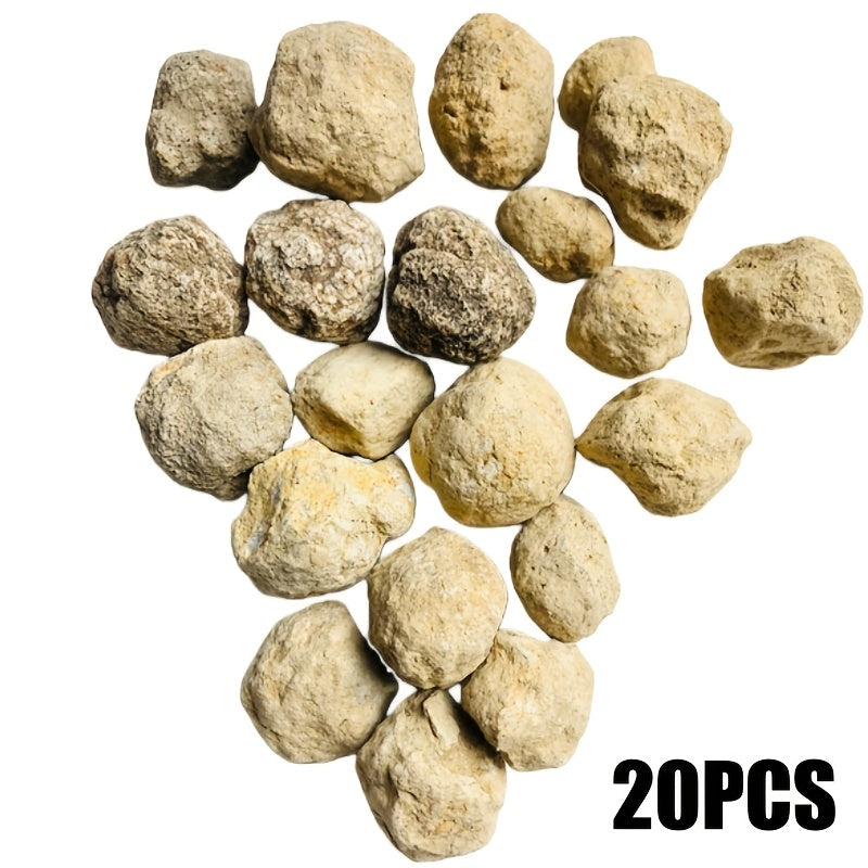 20-50pcs Natural Crystal Raw Stone, Moroccan Agate Crystals, Crystal Geode Raw Mineral Specimens, Quartz Rough Crystal Cluster Cave Collection Specimens, Home And Office Decoration