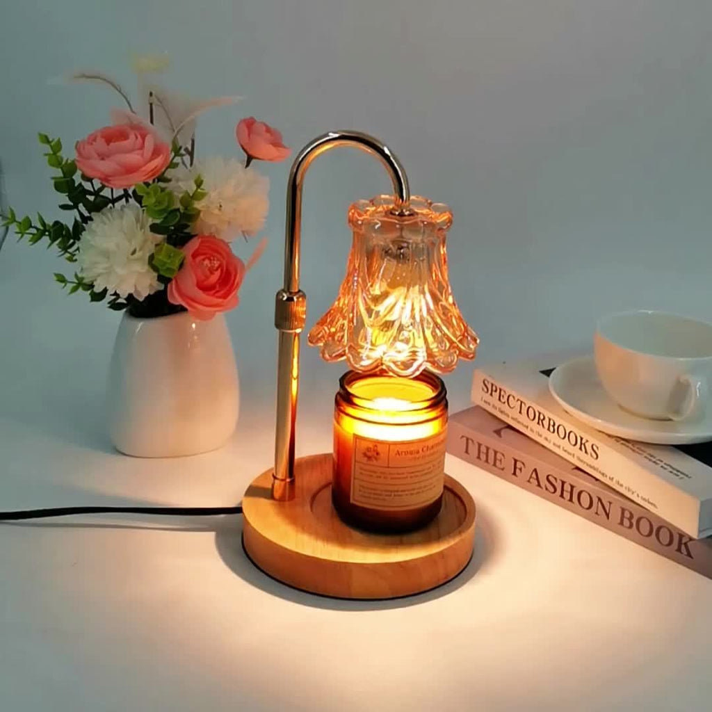 2-Pack Flower Candle Warmer Lamp, Adjustable Height, With Timer Dimmer, Room Decor Wax Melt Warmer For Scented Wax, Gift For Mom (no Bulb Included)