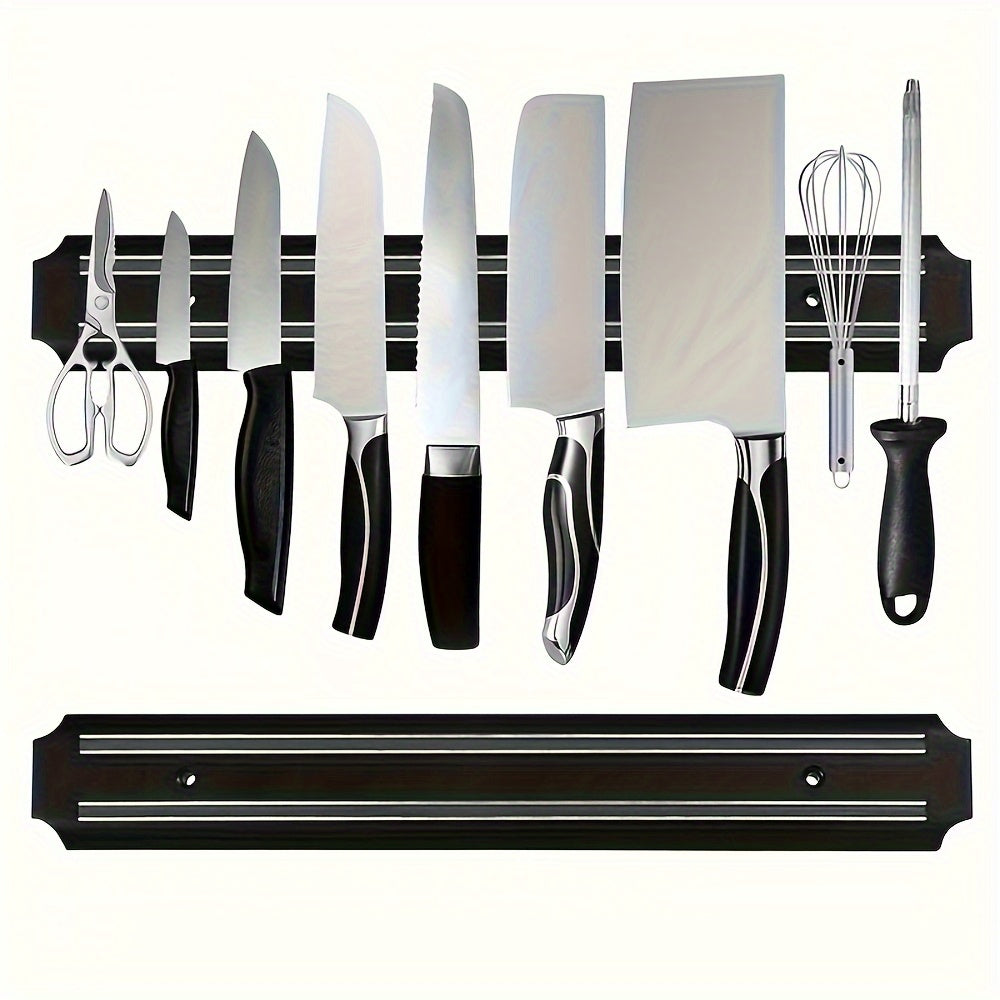 1pc, 19.69in Magnetic Knife Holder for Wall, Magnetic Knife Strip, Powerful Magnet Knife Rack for Kitchen Knives, Magnetic Knife Bar, Creative Magnetic Knife Bar, Kitchen Accessaries, 8 Slots