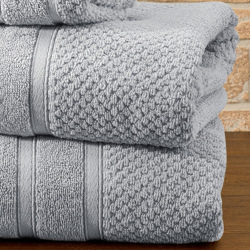 6 Piece Egyptian Cotton Towel Set . The set is made of 100 Egyptian cotton known for its softness, absorbency, and durability. These towels make an ideal complement to any bathroom whether you use it to pamper yourself or reserve it for special guests. Th