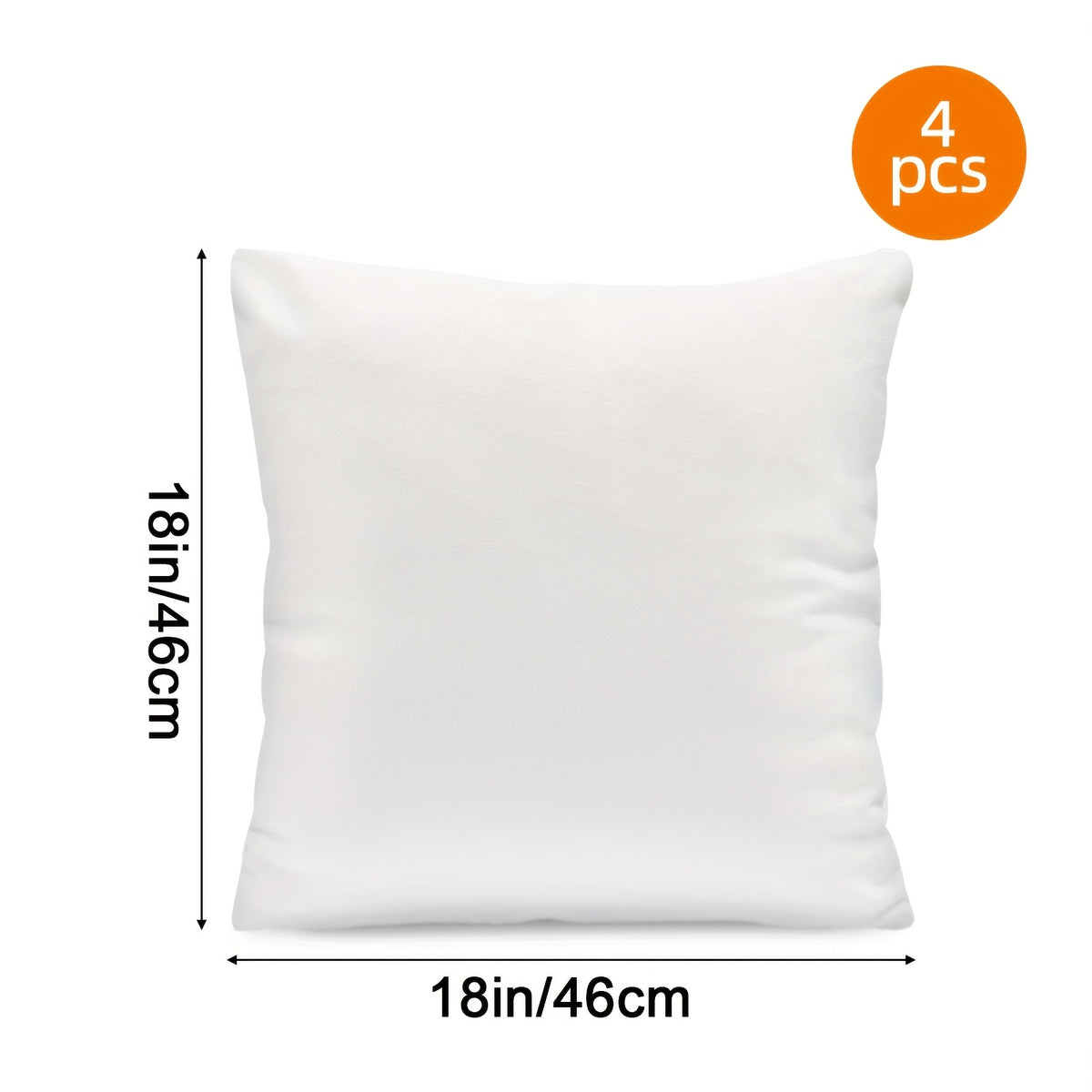 4-Pack/6-Pack 12x20/18x18/20x20 Inch Outdoor High Quality Pillow Inserts, Soft Fluffy Throw Pillows, High-Capacity Microfiber Filled Pillow Cores, Multiple Sizes for Sofa Pillows, Decorative Square Throw Pillows, Suitable for Sofas, Beds