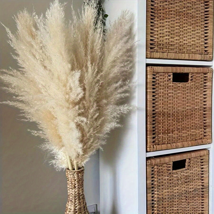 A Bouquet of Six Stalks of Tall, Fluffy Pampas Grass Measuring 39 Inches, Perfect for Weddings, Home Decor, Parties, Office Ceremonies, Valentine'S Day, And Autumn Decorations