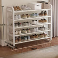 5 Tier Shoe Rack, Narrow Freestanding Shoe Storage Organizer for Up to 18 Pairs in Black or White for Entryway, Dorm and Living Room