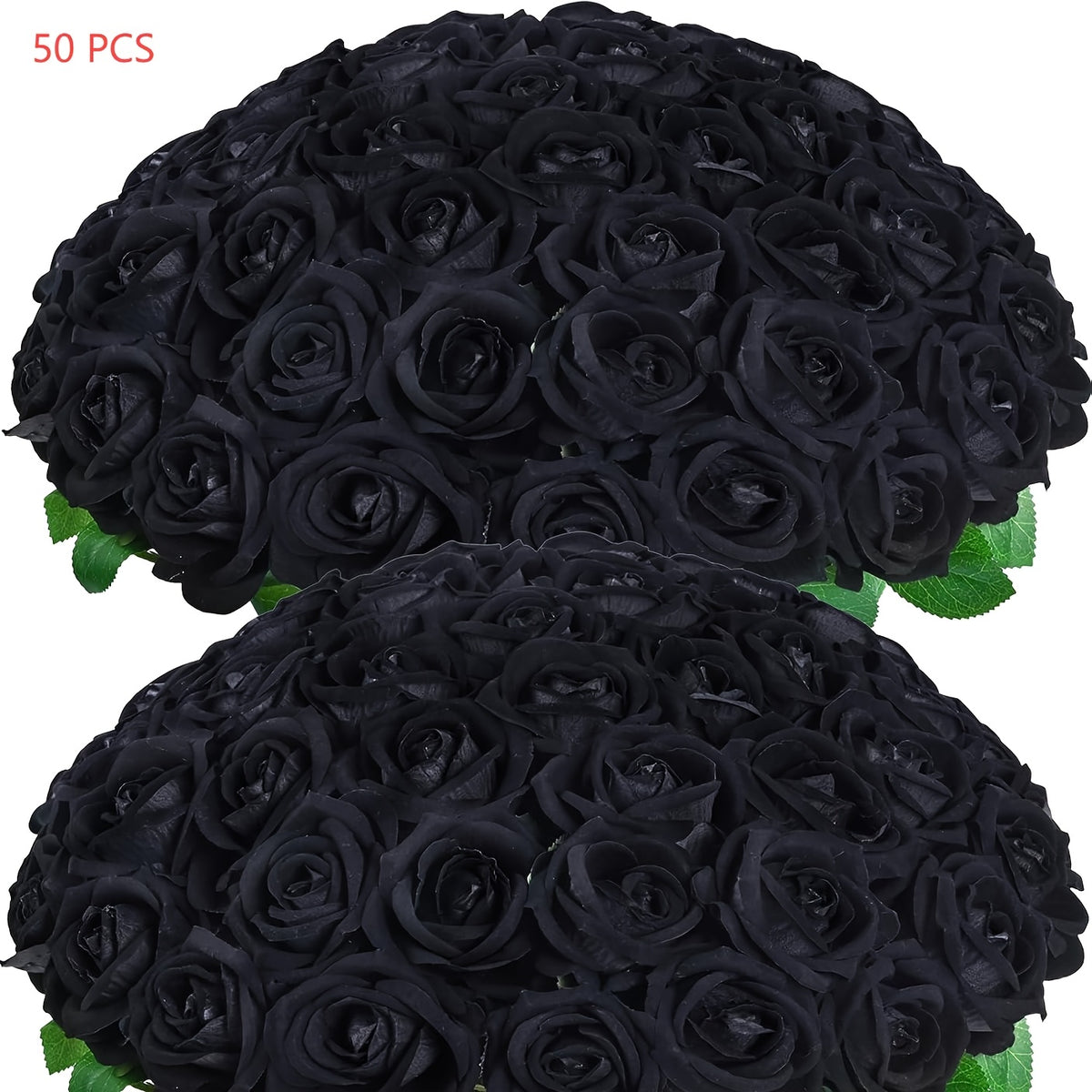 50/100pcs Red Roses Artificial Flowers, Real Touch Velvet Roses Bouquet Fake Flowers Bulk, Artificial Roses with Long Stems for Valentines Day Gift DIY Bridal Wedding Centerpiece Decorations, Mothers Day Decor, Home Decor, Room Decor, Rosas Eternas